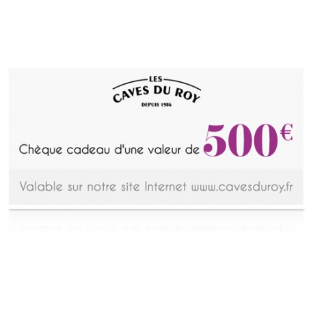 Chèque cadeau 500 Chèque cadeau 500 