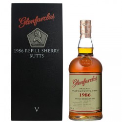 Glenfarclas 1986 Family Series V refill sherry but