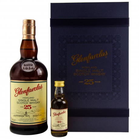 Glenfarclas 25 ans + 1 mignonette 40 ans