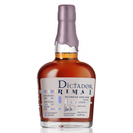 Dictador 1999 rima sherry cask Dictador 1999 rima sherry cask