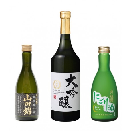 Trois Sake japonais