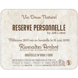 Réserve Personnelle 2011