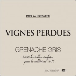 Sous la Montagne Vignes Perdues 2017