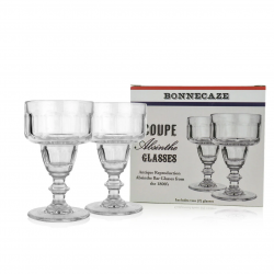 coffret 2 verres à absinthe coupe